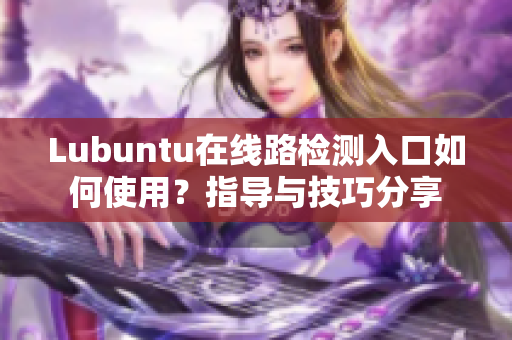 Lubuntu在线路检测入口如何使用？指导与技巧分享