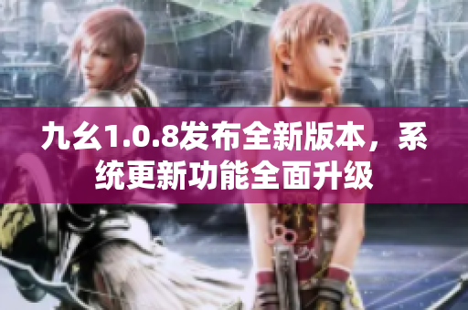 九幺1.0.8发布全新版本，系统更新功能全面升级