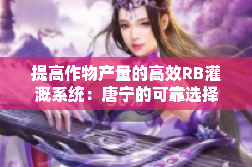 提高作物产量的高效RB灌溉系统：唐宁的可靠选择