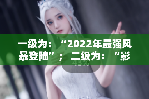 一级为：“2022年最强风暴登陆”； 二级为：“影响深远的天气现象席卷全球”