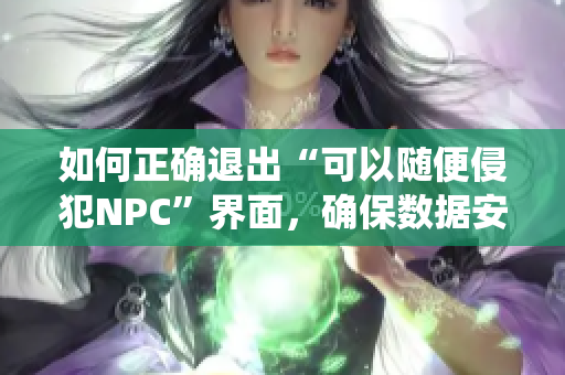 如何正确退出“可以随便侵犯NPC”界面，确保数据安全和系统稳定