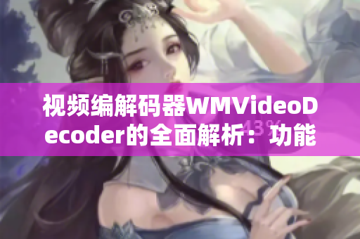 视频编解码器WMVideoDecoder的全面解析：功能、性能和应用领域