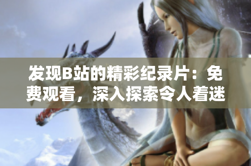 发现B站的精彩纪录片：免费观看，深入探索令人着迷的故事