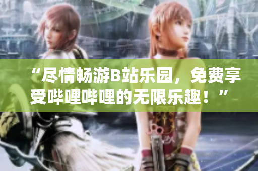 “尽情畅游B站乐园，免费享受哔哩哔哩的无限乐趣！”