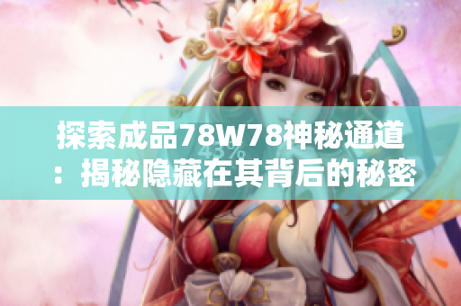 探索成品78W78神秘通道：揭秘隐藏在其背后的秘密通道