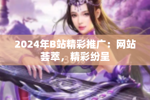 2024年B站精彩推广：网站荟萃，精彩纷呈