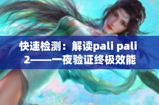 快速检测：解读pali pali 2——一夜验证终极效能