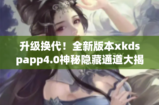 升级换代！全新版本xkdspapp4.0神秘隐藏通道大揭秘