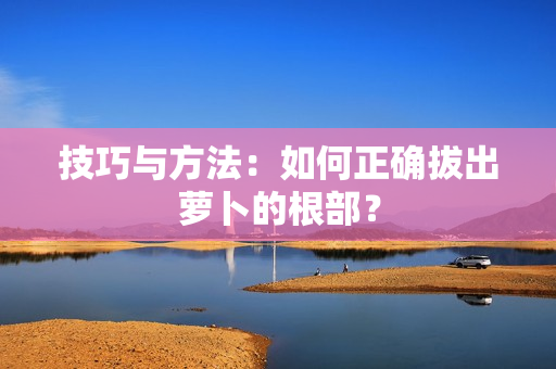 技巧与方法：如何正确拔出萝卜的根部？