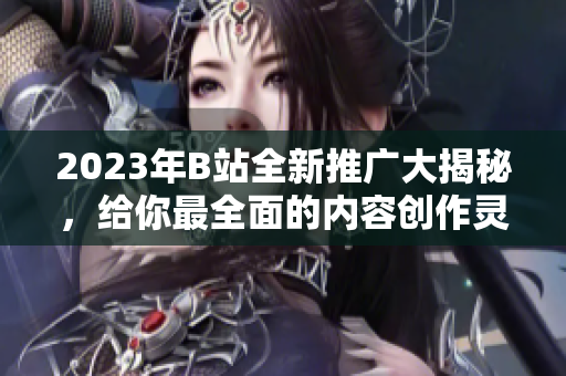 2023年B站全新推广大揭秘，给你最全面的内容创作灵感