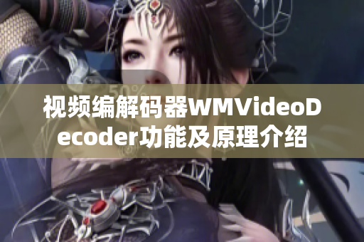 视频编解码器WMVideoDecoder功能及原理介绍