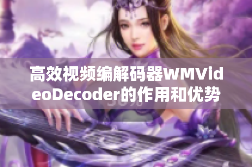 高效视频编解码器WMVideoDecoder的作用和优势