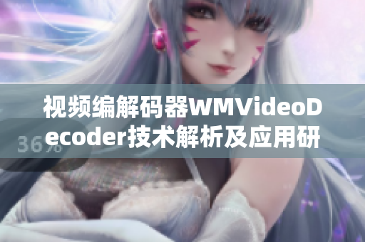 视频编解码器WMVideoDecoder技术解析及应用研究