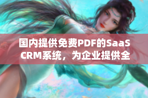 国内提供免费PDF的SaaS CRM系统，为企业提供全面解决方案