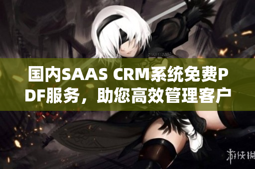 国内SAAS CRM系统免费PDF服务，助您高效管理客户关系