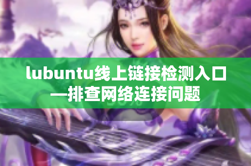 lubuntu线上链接检测入口—排查网络连接问题