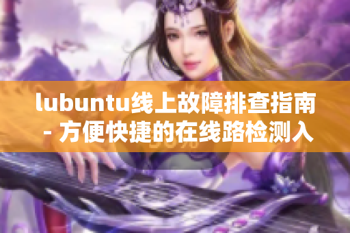 lubuntu线上故障排查指南 - 方便快捷的在线路检测入口