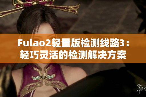 Fulao2轻量版检测线路3：轻巧灵活的检测解决方案