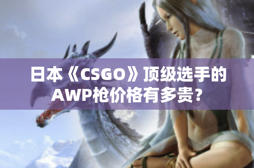 日本《CSGO》顶级选手的AWP枪价格有多贵？