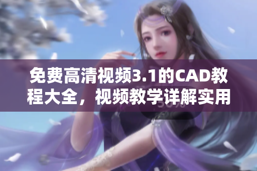 免费高清视频3.1的CAD教程大全，视频教学详解实用技巧