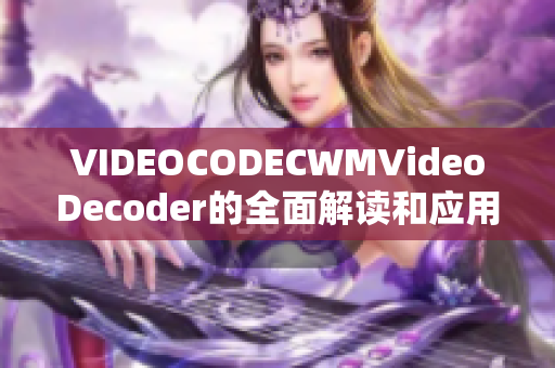 VIDEOCODECWMVideoDecoder的全面解读和应用指南