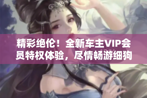 精彩绝伦！全新车主VIP会员特权体验，尽情畅游细狗视频，独家精彩内容等你来观赏！