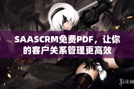 SAASCRM免费PDF，让你的客户关系管理更高效