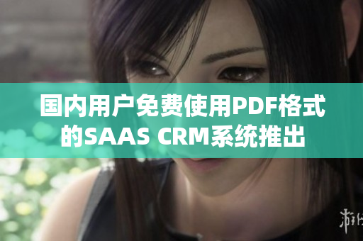 国内用户免费使用PDF格式的SAAS CRM系统推出